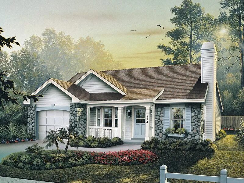 Проект дом мечты фото Glen Ellen Smaller Lot Home Cottage house plans, Small cottage homes, Small cott