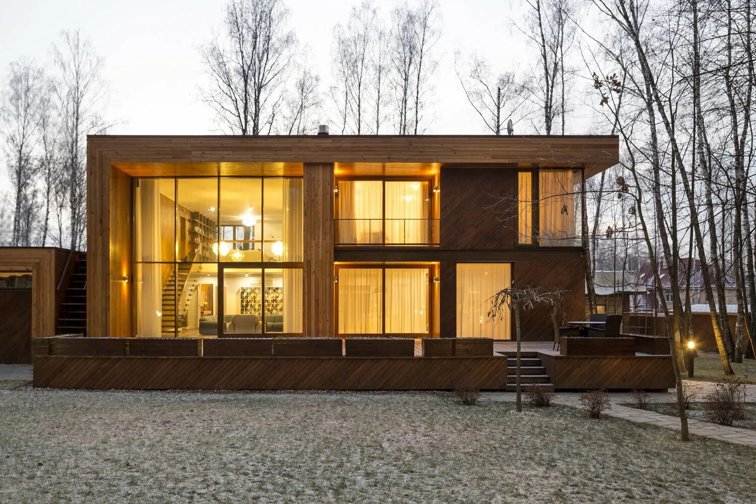 Проект дом москва фото Search "minimalist home near danish forest" from House in Moscow - Dwell