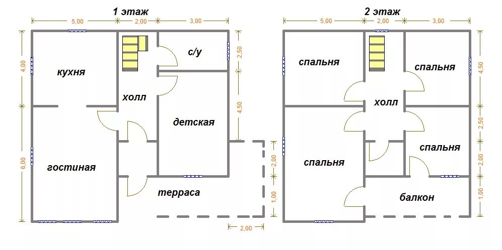 Проект дома 10х10 двухэтажный фото Сруб дома 10х10, проект двухэтажного сруба