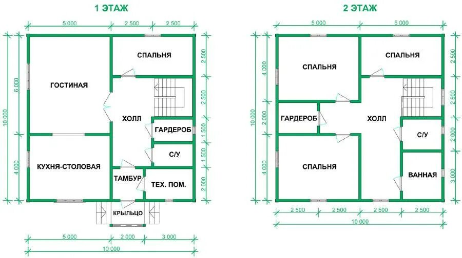 Проект дома 8х10 с отличной планировкой Проект дома с отличной планировкой 8х10 м (55 фото): внутренняя отделка одноэтаж