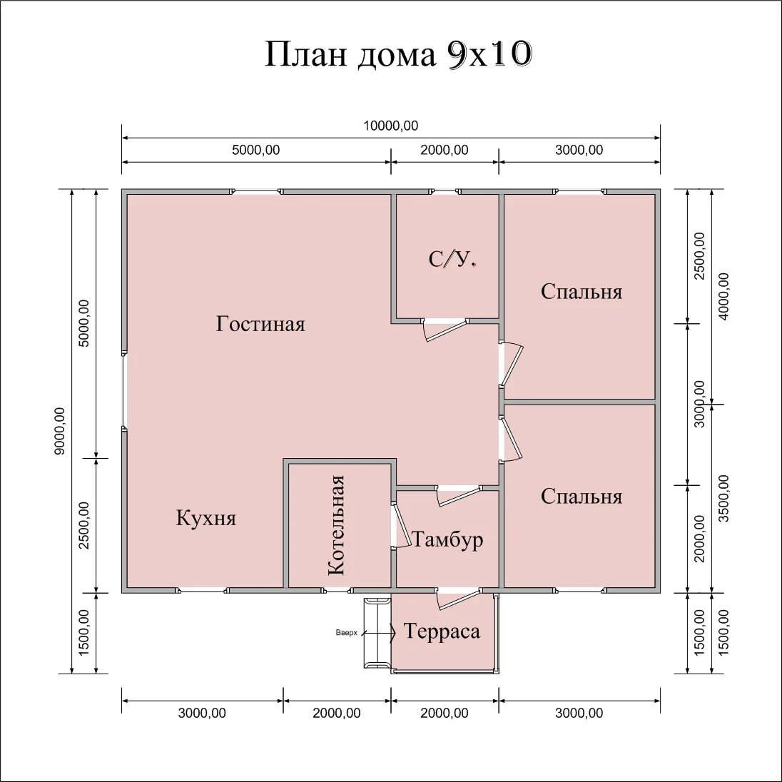 Проект дома 9х9 одноэтажный с отличной планировкой Строительство Каркасного Дома в Большом Селе за 20-45 дней. Каркасное строительс