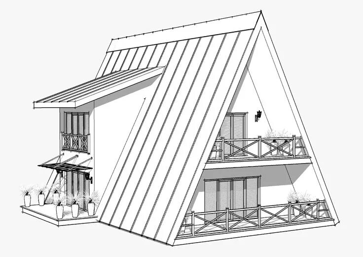 Проект дома a frame чертежи Pin de A-Frame em a-frame house Planta de cabana, Construção de casas, Chalés pe