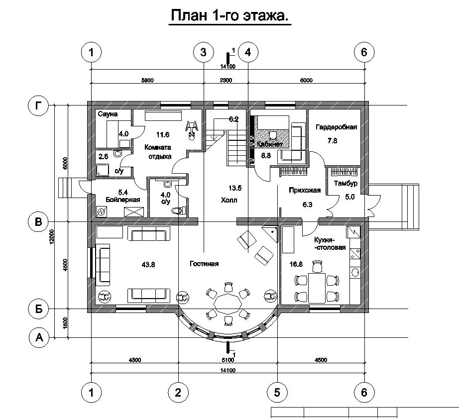 Проект дома чертеж с размерами Проекты домов - Газобетон Красноярск