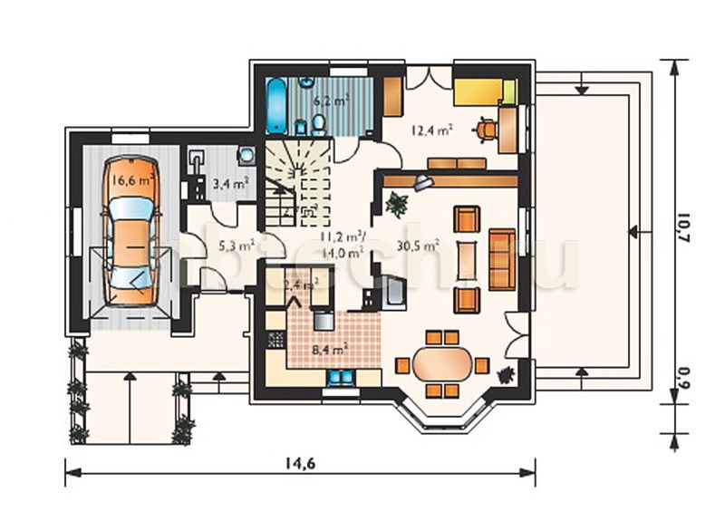 Проект дома мартеновская 39 примеры отделки Проект дома HP-27 Floor plans, Projects, Doma