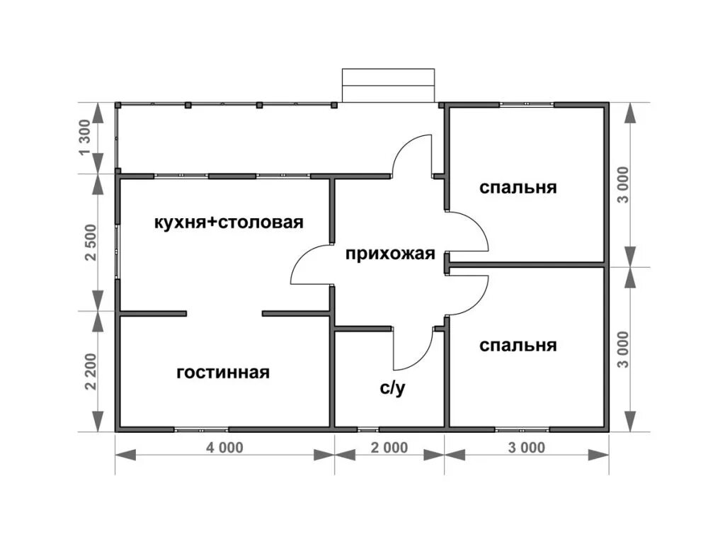 Проект дома планировка 6 9 одноэтажный Проекты и планировки одноэтажных домов 6*9