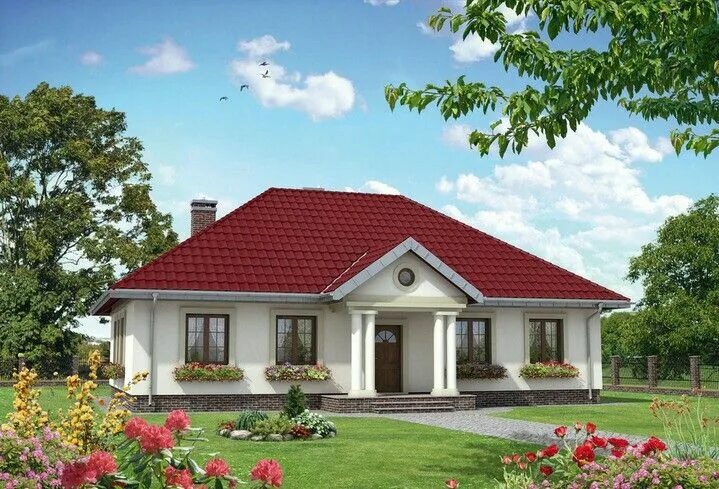 Проект домов одноэтажных фото бесплатно Pin by Александр on Планы дома House styles, Building a house, House design