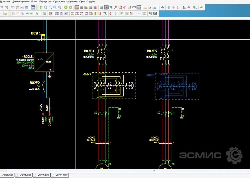 Проект электросхемы News Wiring Diagrams 2 1000x715 esmis