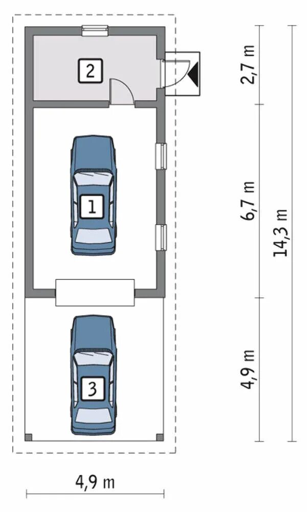 Проект гаража на 2 машины фото Оптимальный размер гаража на 2 машины: найдено 88 изображений