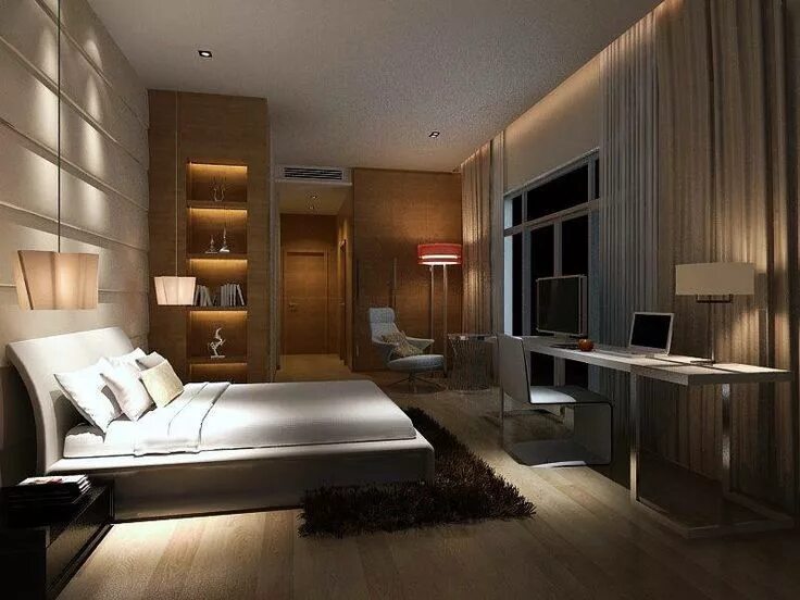 Проект интерьер спальни Pin by Ina on Home Interior Design Contemporary bedroom, Contemporary bedroom de