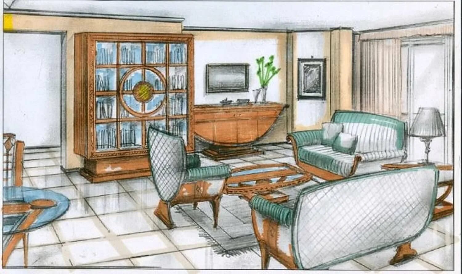 Проект интерьера дома 6 класс Middle class drawing room interior - 68 photo