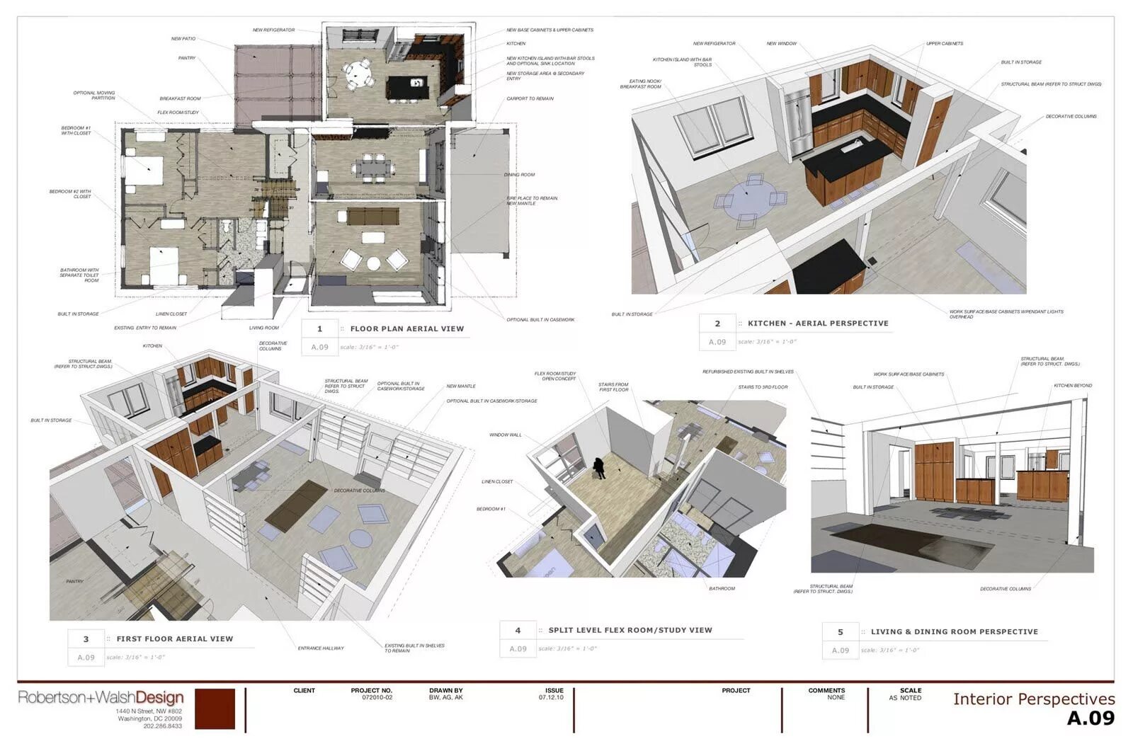 Проект интерьера квартиры пример Official SketchUp Blog: SketchUp Pro Case Study: Robertson+WalshDesign 3d interi