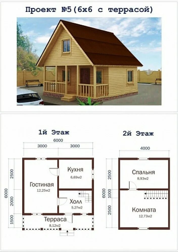 Проект каркасного дома 6х6 двухэтажный с чертежами Каркасный дом 6 х 6