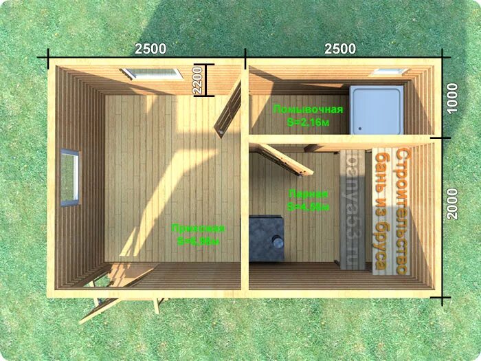 Проект каркасной бани 3х4 фото Планировка бани 3х5 HeatProf.ru