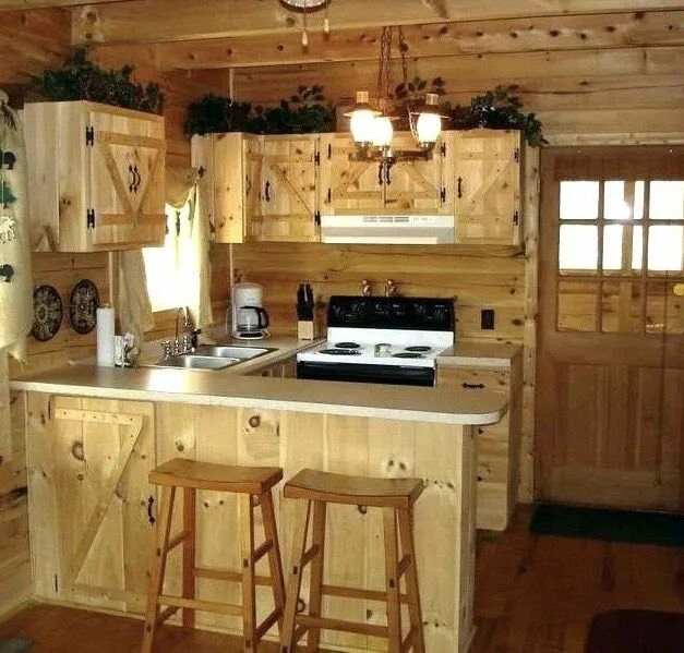 Проект кухни своими руками на дачу Pin on Home ideas Rustic cabin kitchens, Tiny house kitchen, Rustic kitchen desi