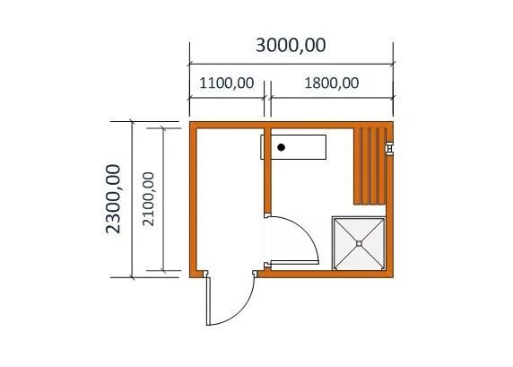 Проект маленькой бани фото Баня размером 3 на 3: фото планировок Планировки, Небольшие домики, Идеи для дом