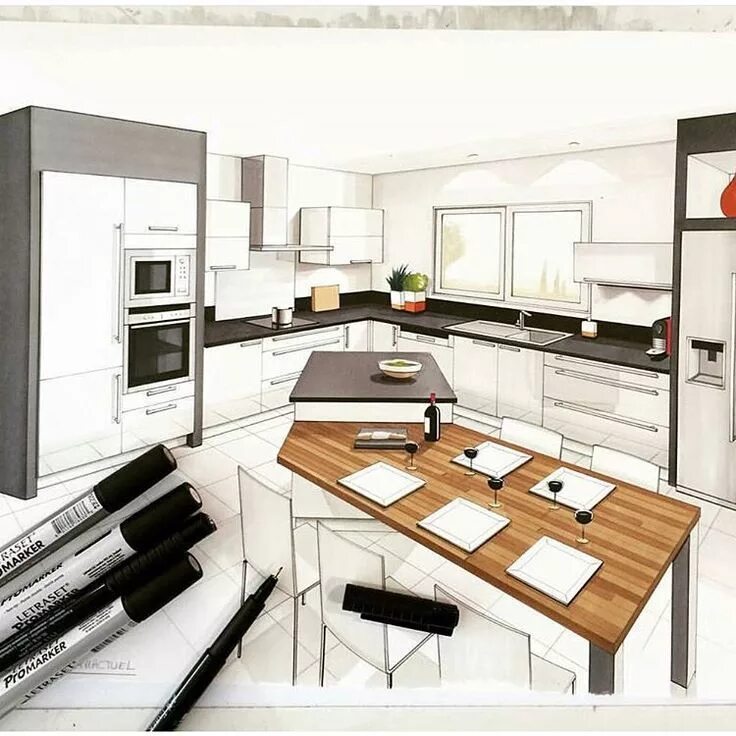 Проект мастера дизайна Résultat de recherche d'images pour "interior sketch design" Interior design ske