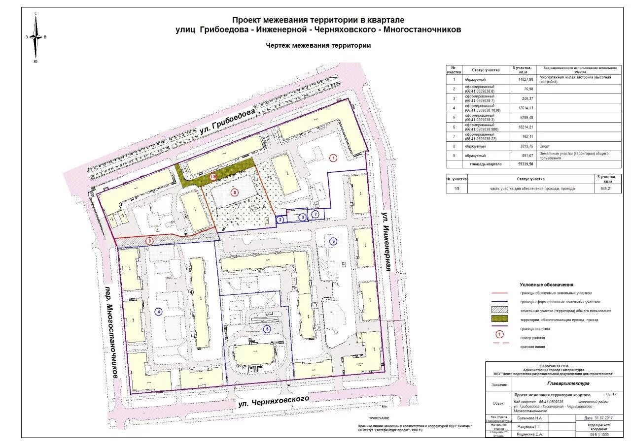 Проект межевания и планировки территории администрация Проект межевания застроенной территории, ограниченной улицами Грибоедова - Инжен