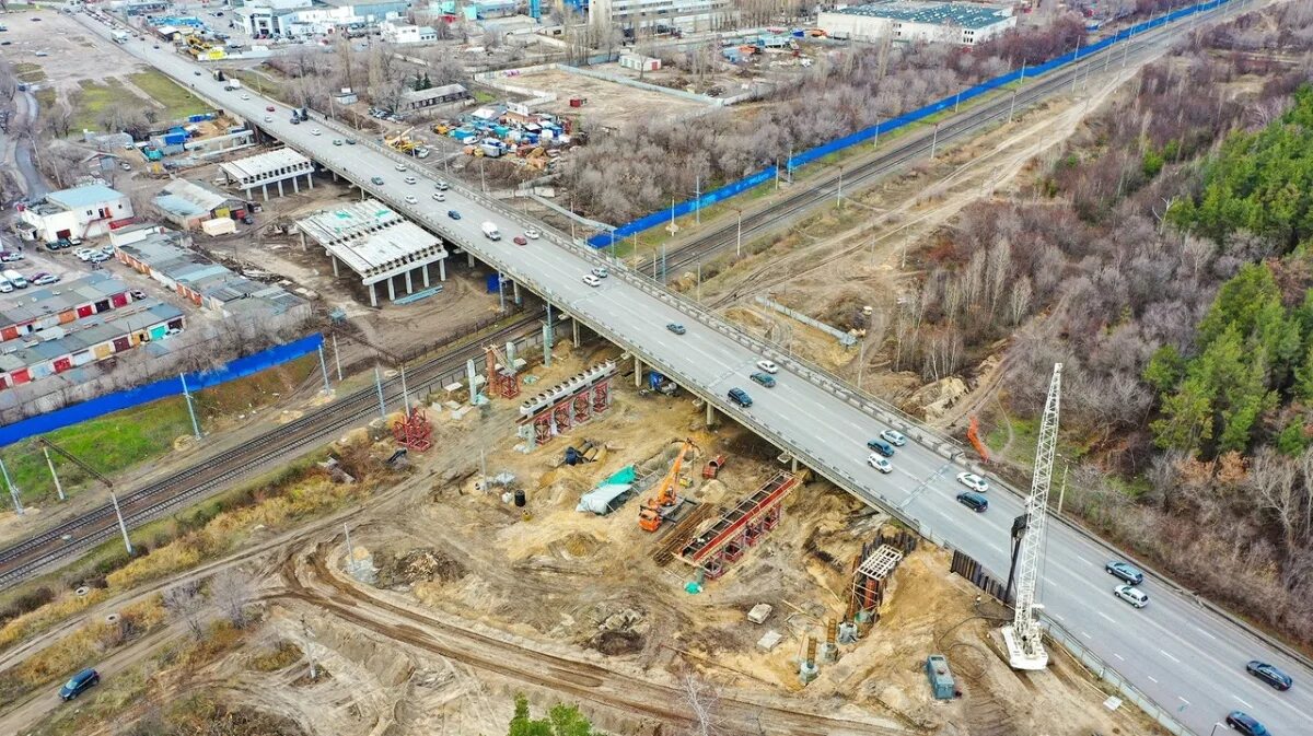 Проект остужевской развязки в воронеже фото Строительство Остужевской развязки в Воронеже показали с воздуха - Новости Ворон