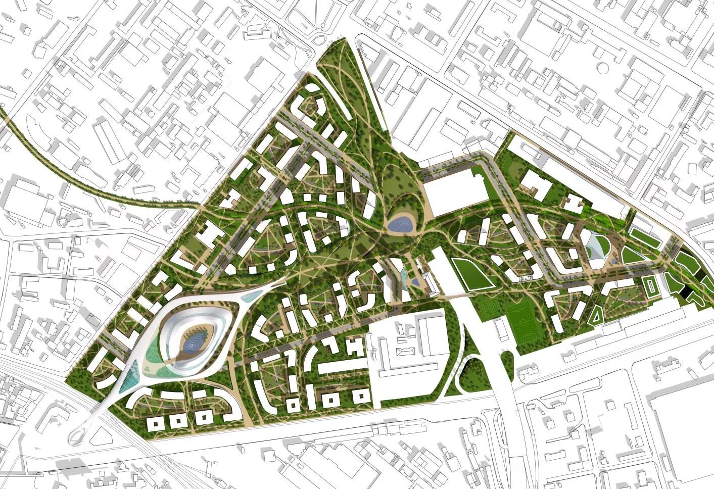 Проект планировки городской территории Конкурсные проекты - Комплекс градостроительной политики и строительства города 