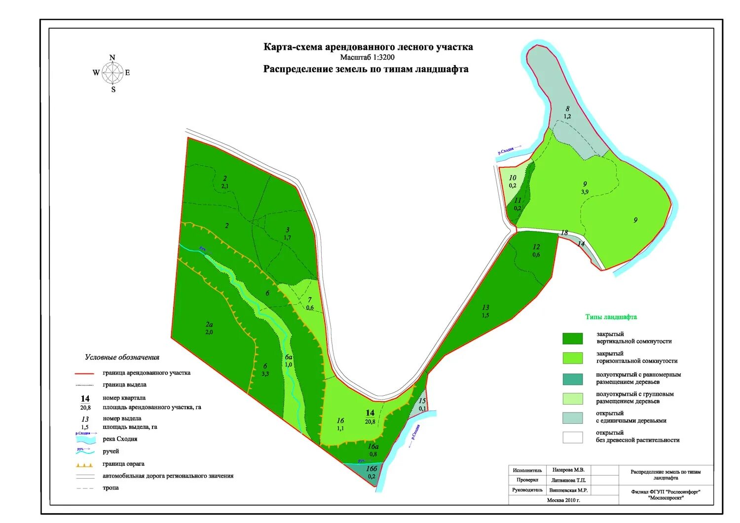 Проект планировки лесного участка План схема лесного участка