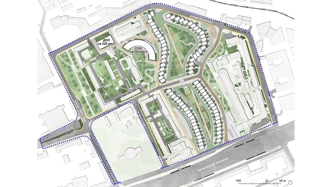Проект планировки территории а101 Проект планировки Кутузовский пр-т, г. Москва - 29,11 га Га, ППТ и ПМТ ППМ