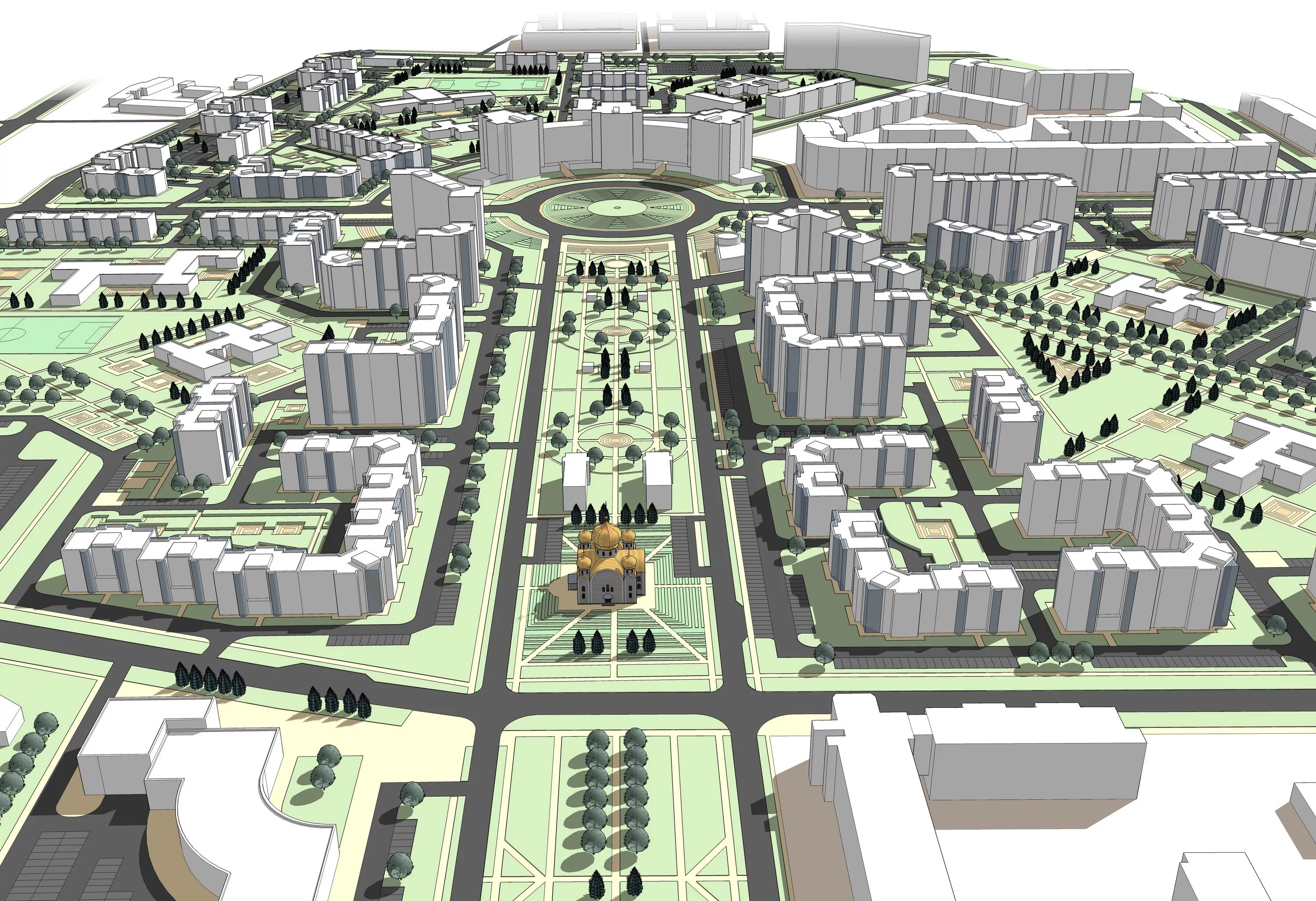 Проект планировки территории генплан План развития нового города