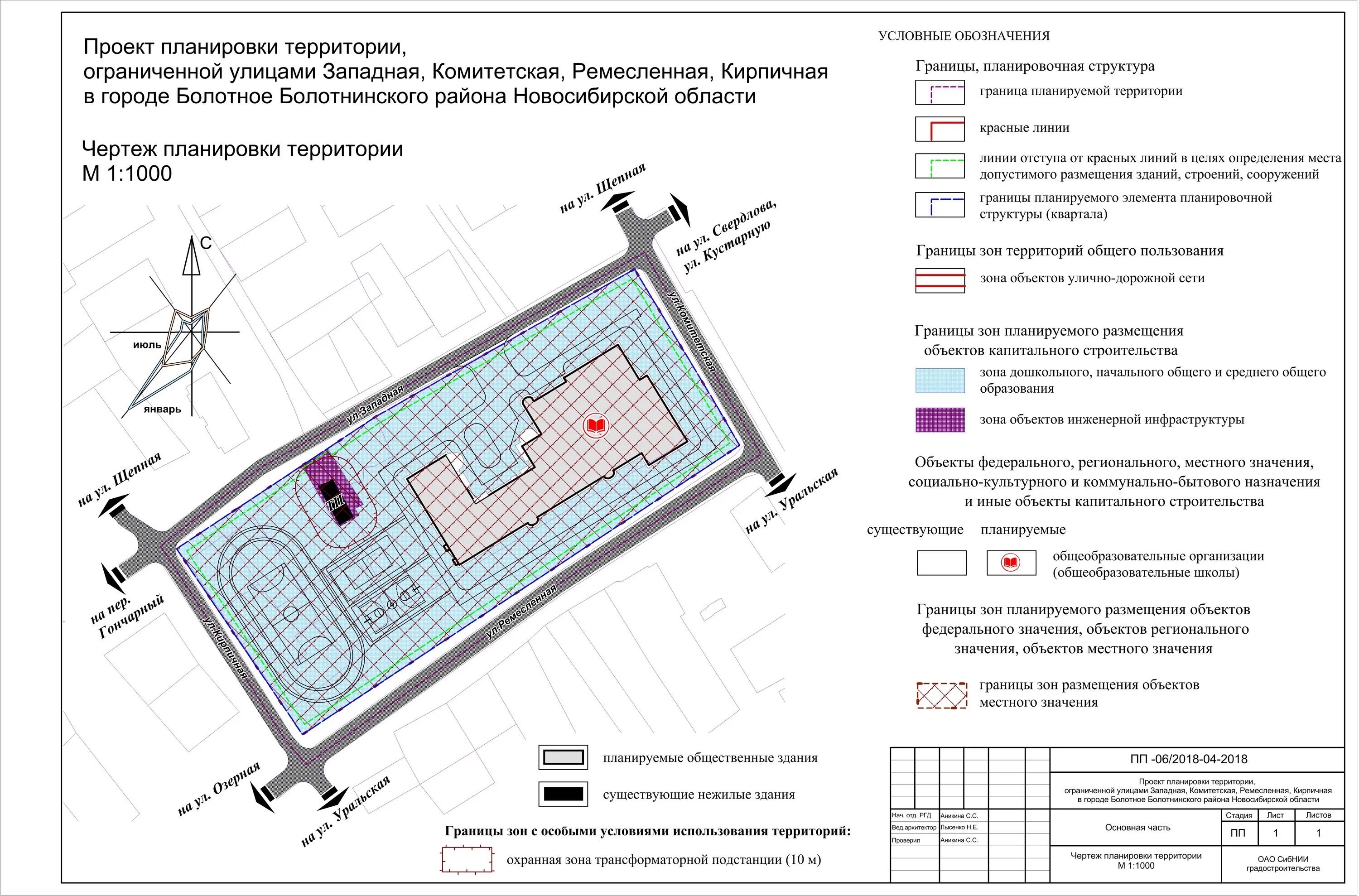 Проект планировки территории капитального строительства Проект планировки и межевания территории Администрация Болотнинского района Ново