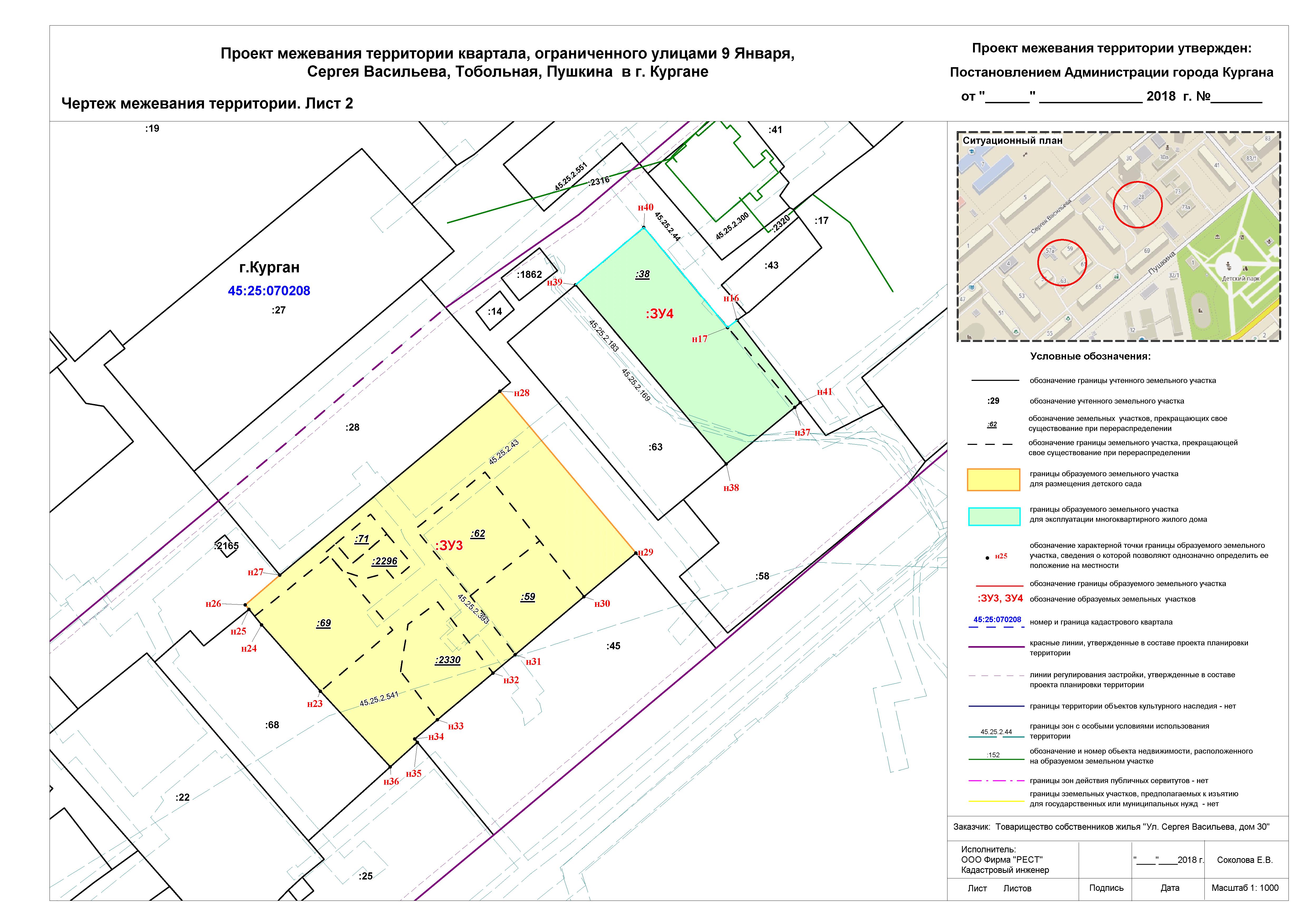 Проект планировки территории квартала постановление Проект межевания территории квартала, ограниченного улицами 9 Января, Сергея Вас