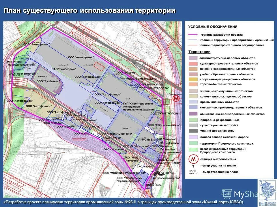 Проект планировки территории производственной зоны Промзона южный порт план застройки - Basanova.ru