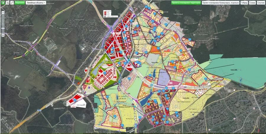 Проект планировки территории вблизи деревни бачурино План застройки коммунарка 2025