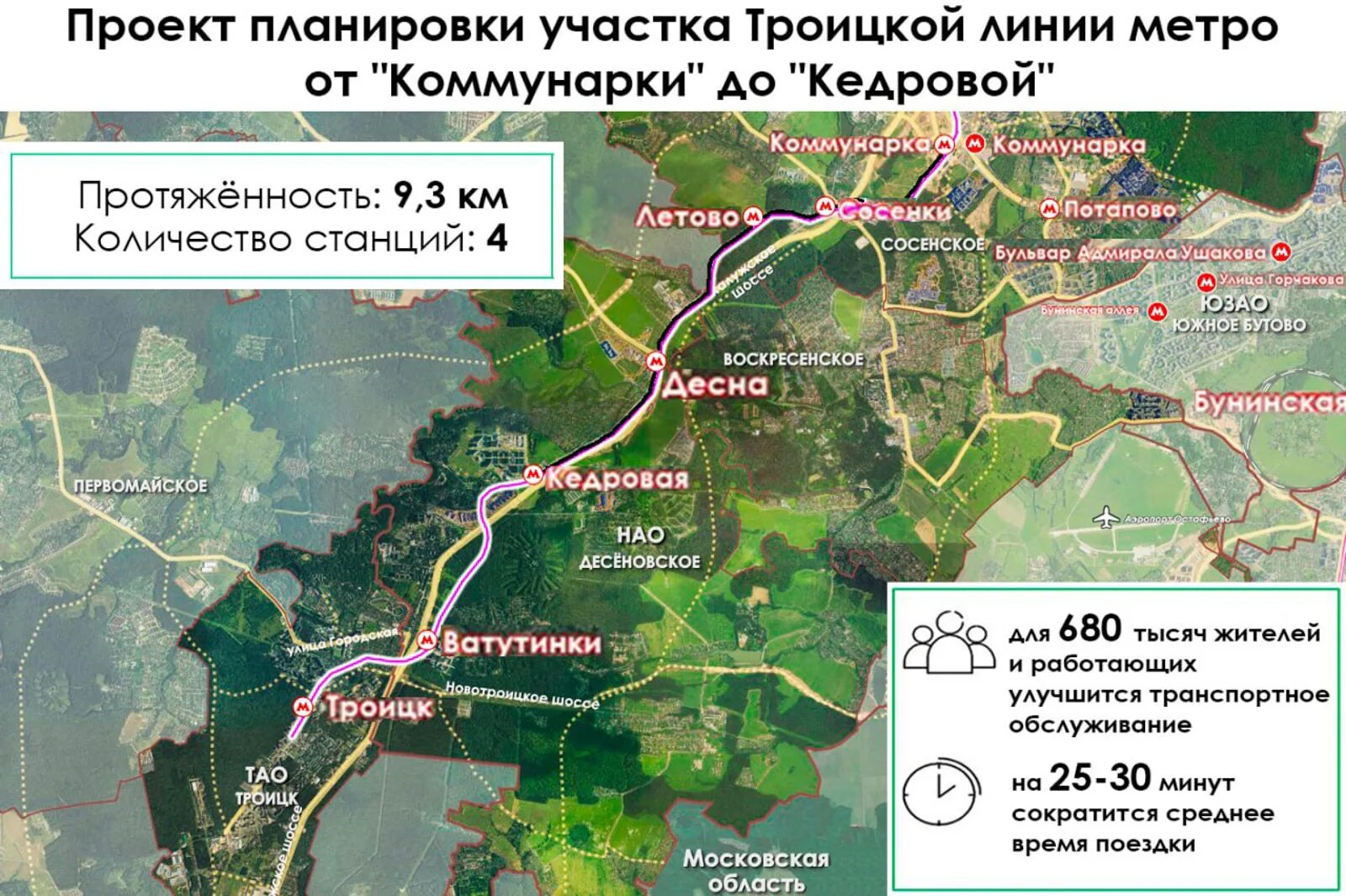 Проект планировки второго участка троицкой линии метро Утвержден проект планировки еще одного участка Троицкой линии метро - Комплекс г