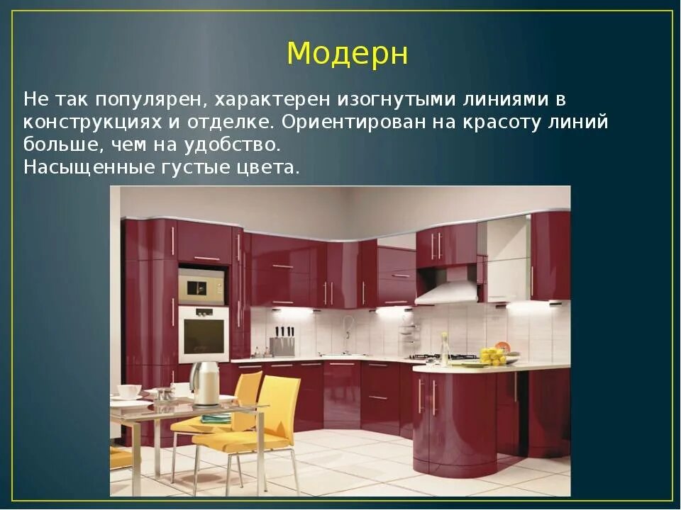 Проект по технологии на тему дизайн Характерные черты и особенности мебели в стиле модерн - советы по выбору и разме