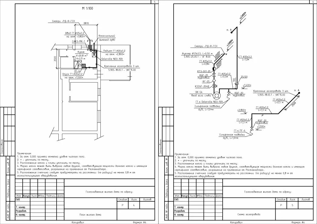 Проект подключения газа к частному Проект газ HeatProf.ru