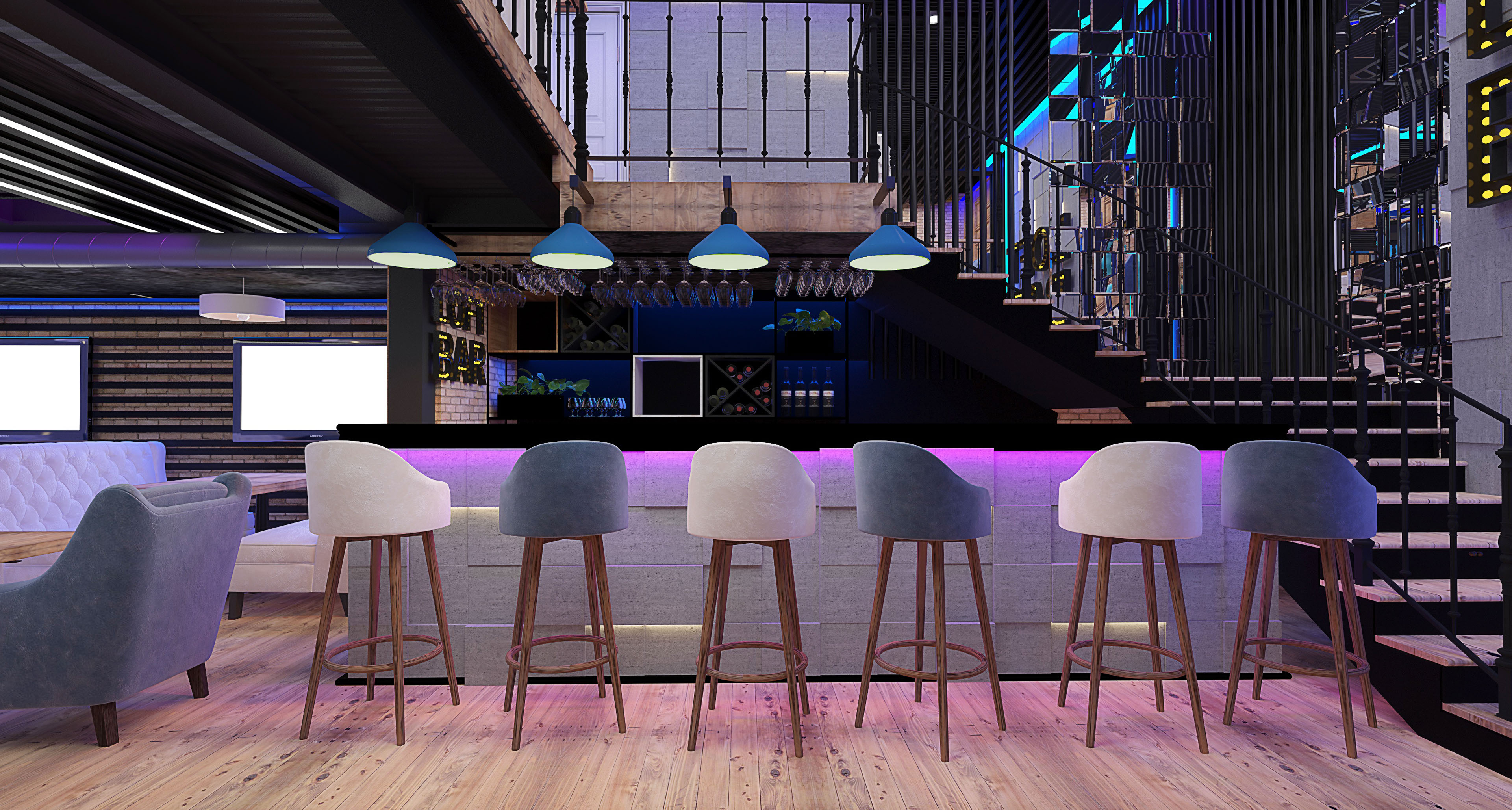 Проект пс ул ленина 28 фото Bar design project на Behance