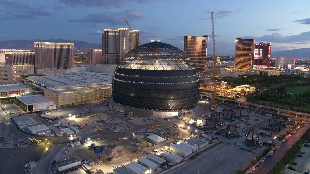 Проект сфера фото The Sphere Construction in Las Vegas Is Costing More and More