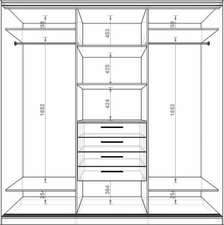 Проект шкафа в спальню фото Pin by Caroline Chouraya on Tanaka Madowe - Besroom Closet design layout, Closet