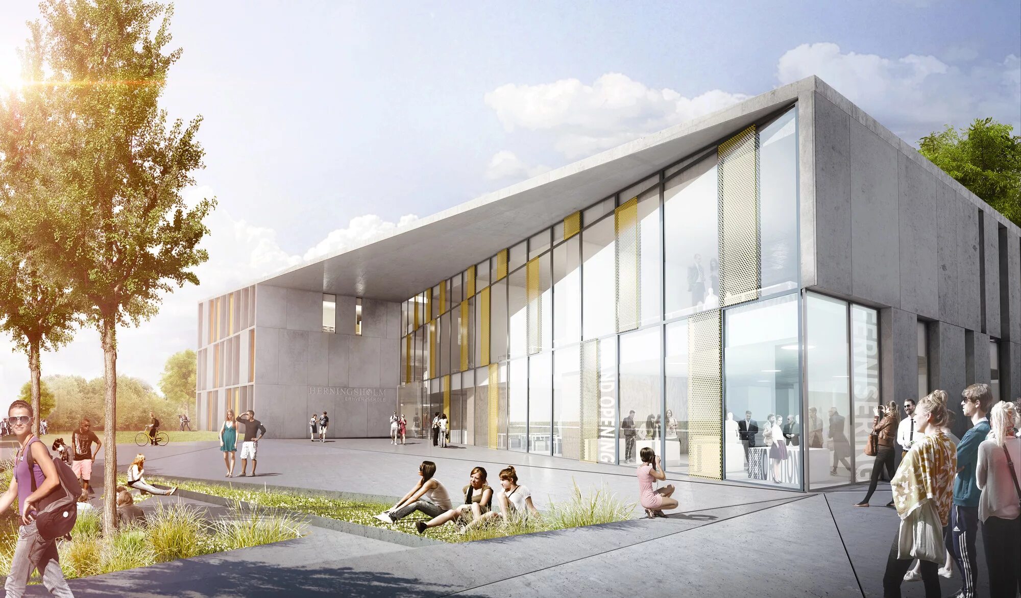 Проект школа фото Gallery of C.F. Møller Selected to Design Vocational School in Denmark - 5