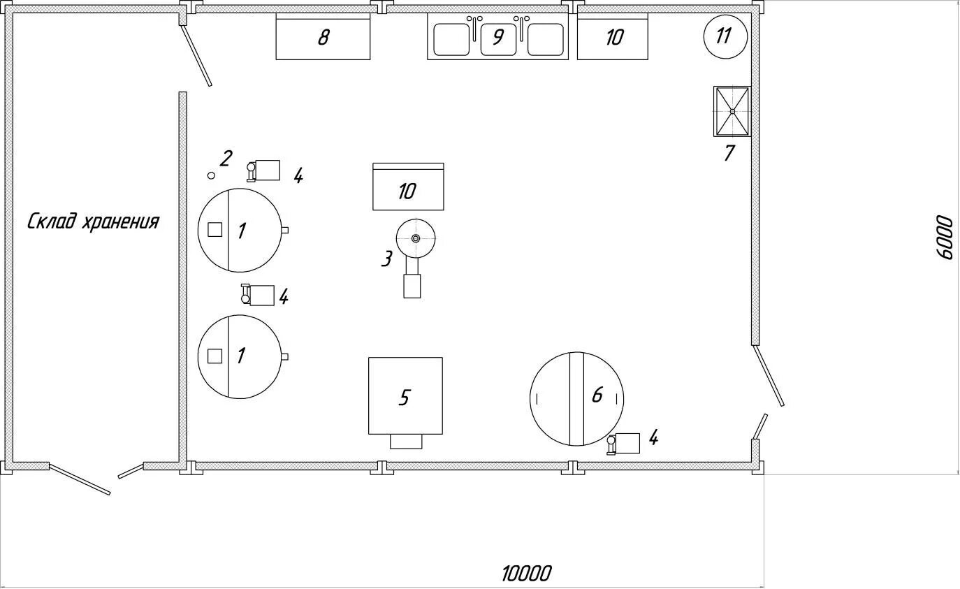 Проект сыроварни чертежи и схемы расстановка оборудования Модульные молочные цеха для восстановления сухого молока