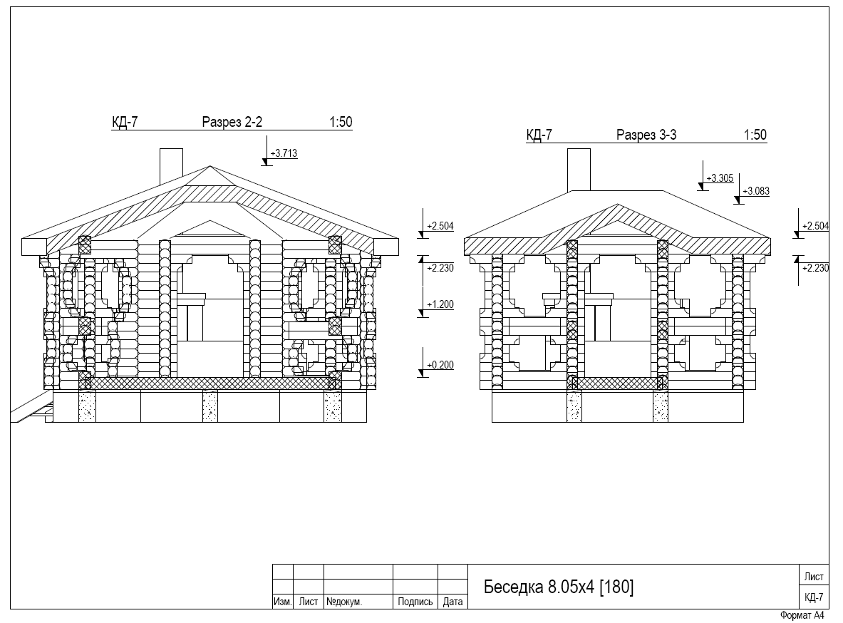 Проект закрытая беседка чертеж Чертежи сруба беседки