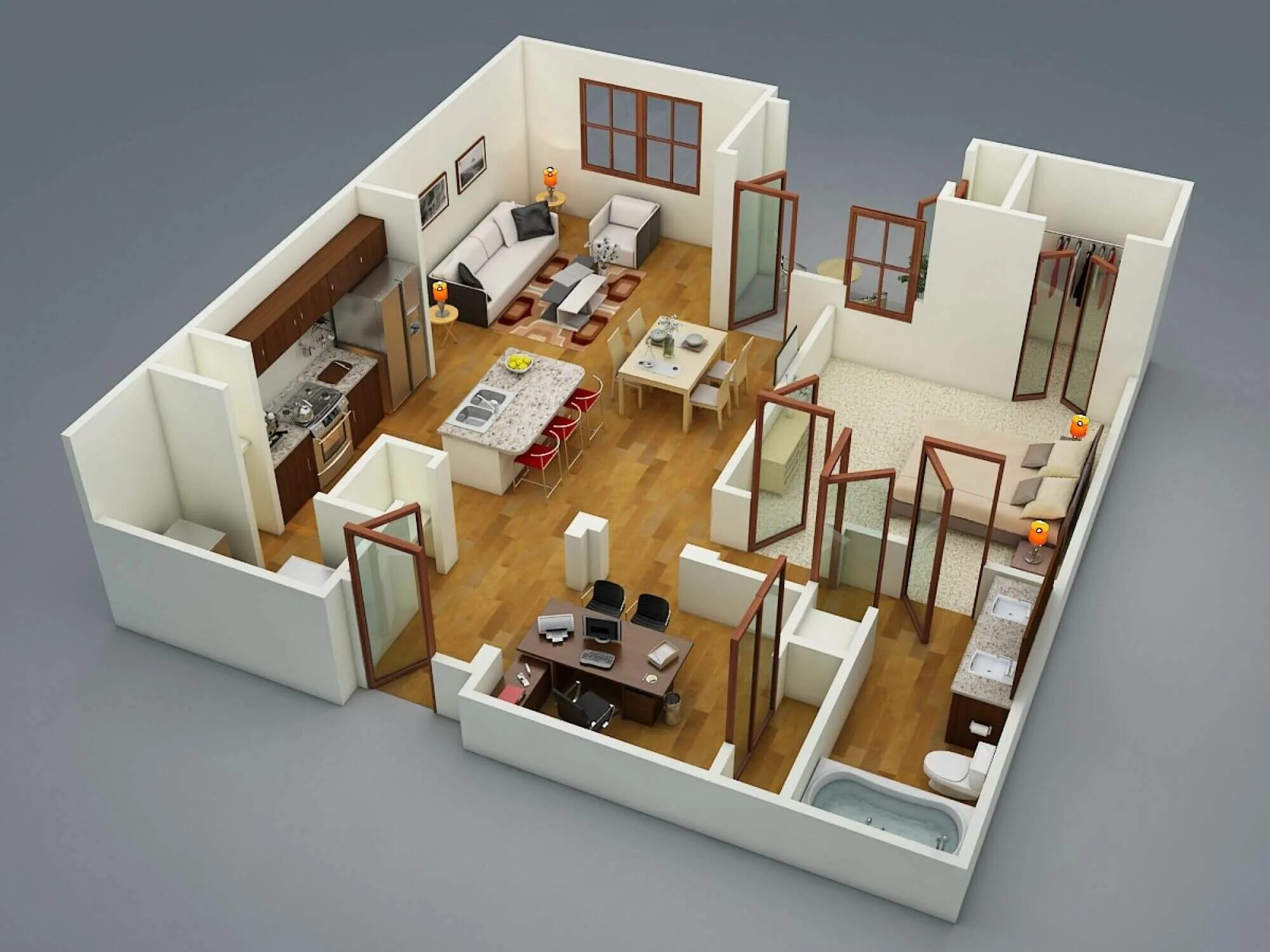 Проектирование дизайна интерьера 3d Image on Small Design Ideas http://www.smalldesignideas.com/wp-content/uploads/2