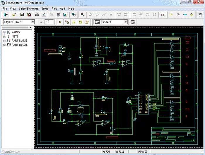 Проектирование электрических схем ZenitPCB