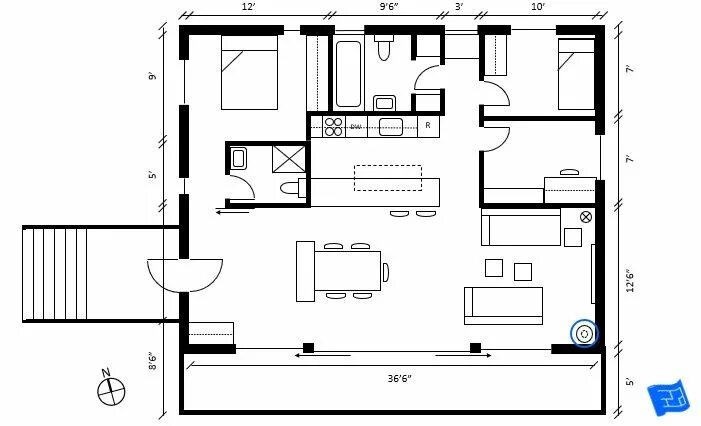 Проектирование планировки квартир How to read floor plans - is there a fireplace or stove on the plan? Click throu