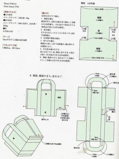 Проектная сумка для вязания выкройка Как связать сумку своими руками для начинающих Сумки, Вязаные сумки, Вязание