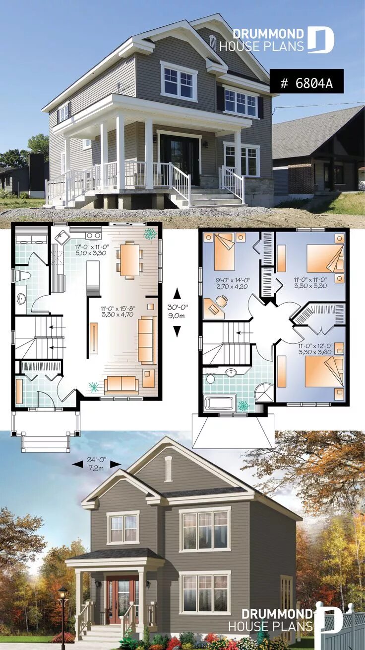 Проекты американских домов с планировками AMERICAN STYLE HOUSE PLAN 3 BEDROOM American style house, Sims house plans, Sims