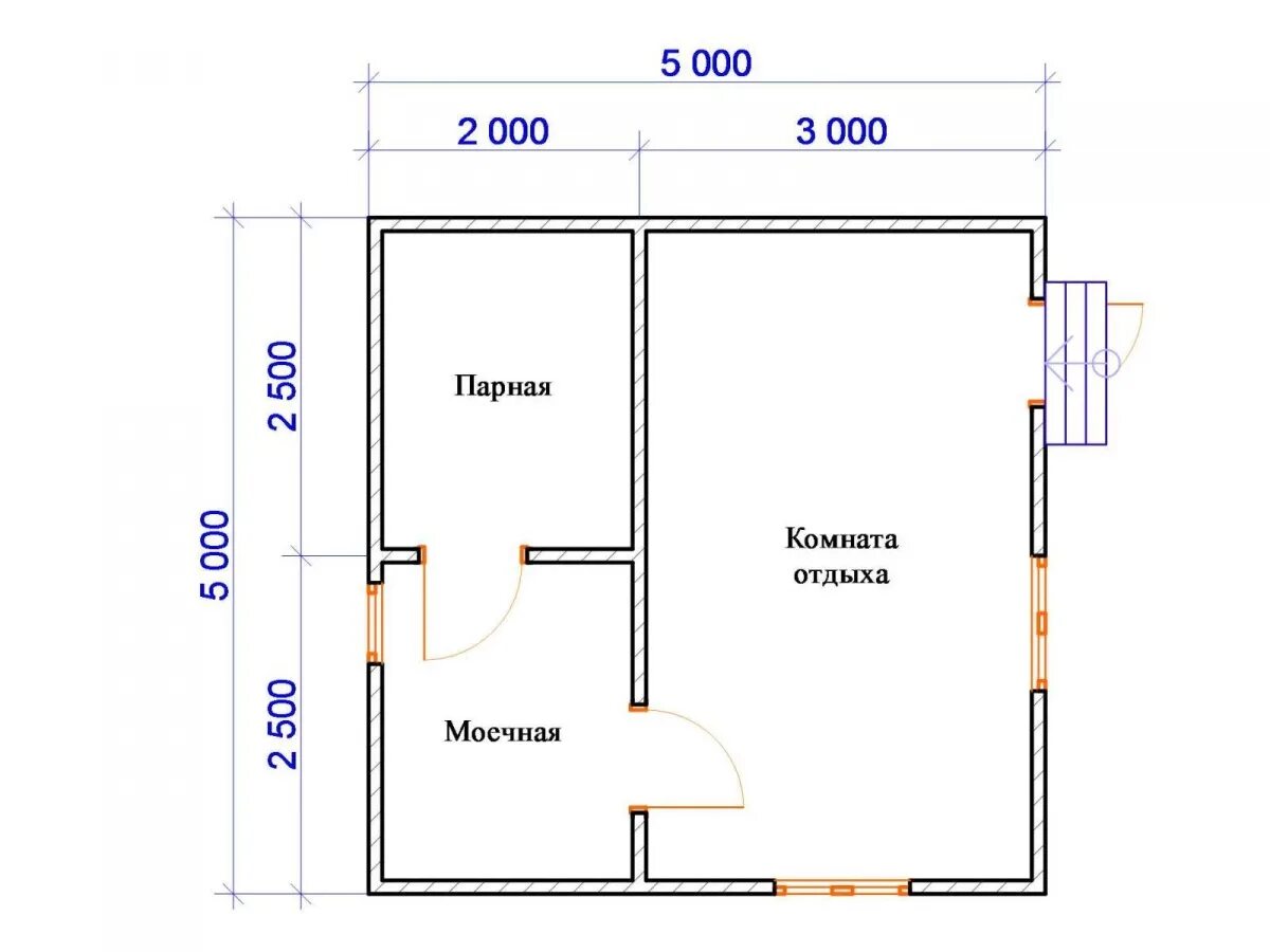 Проекты бань 4х5 планировка Бани из бруса