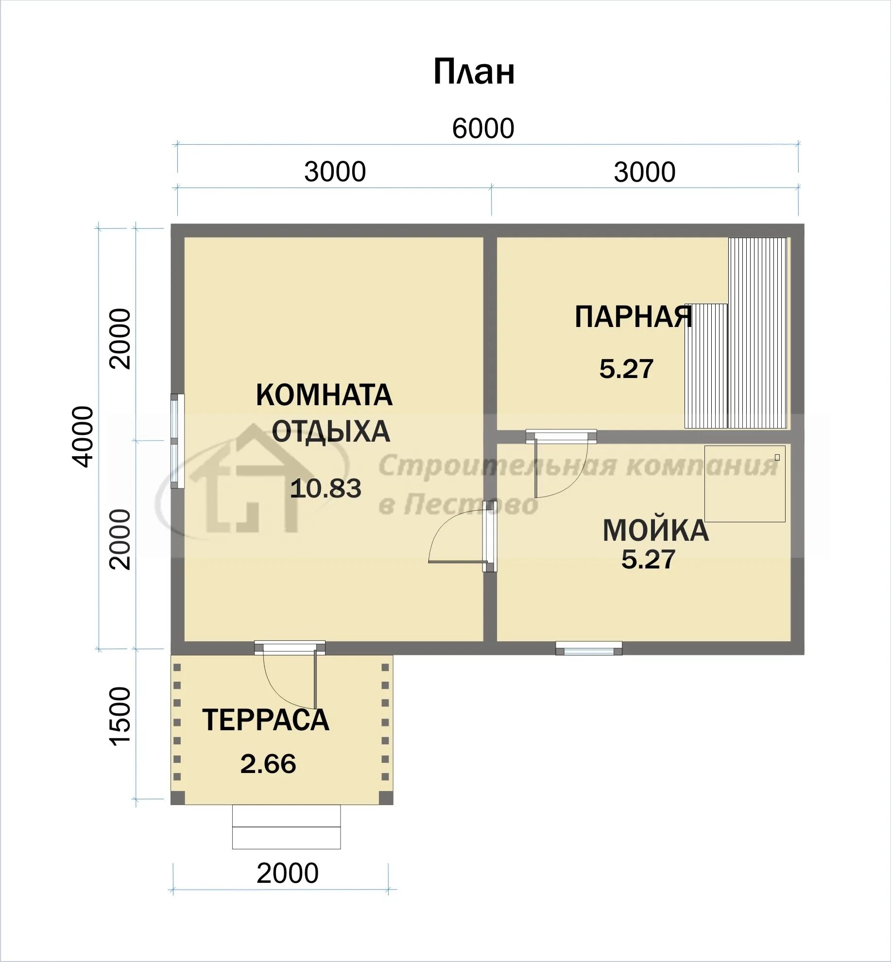 Проекты бань 6х4 с террасой фото Проекты бань из бруса 4х6 с террасой