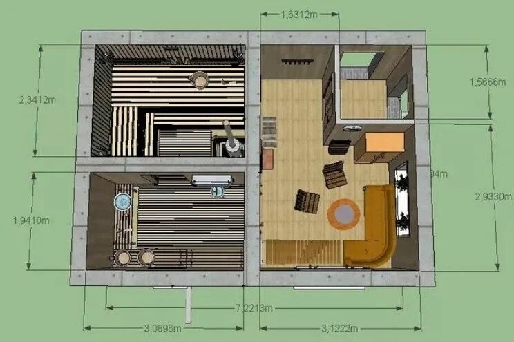 Проекты бань из пеноблоков с планировкой Баня из газобетона своими руками. Как правильно построить баню.