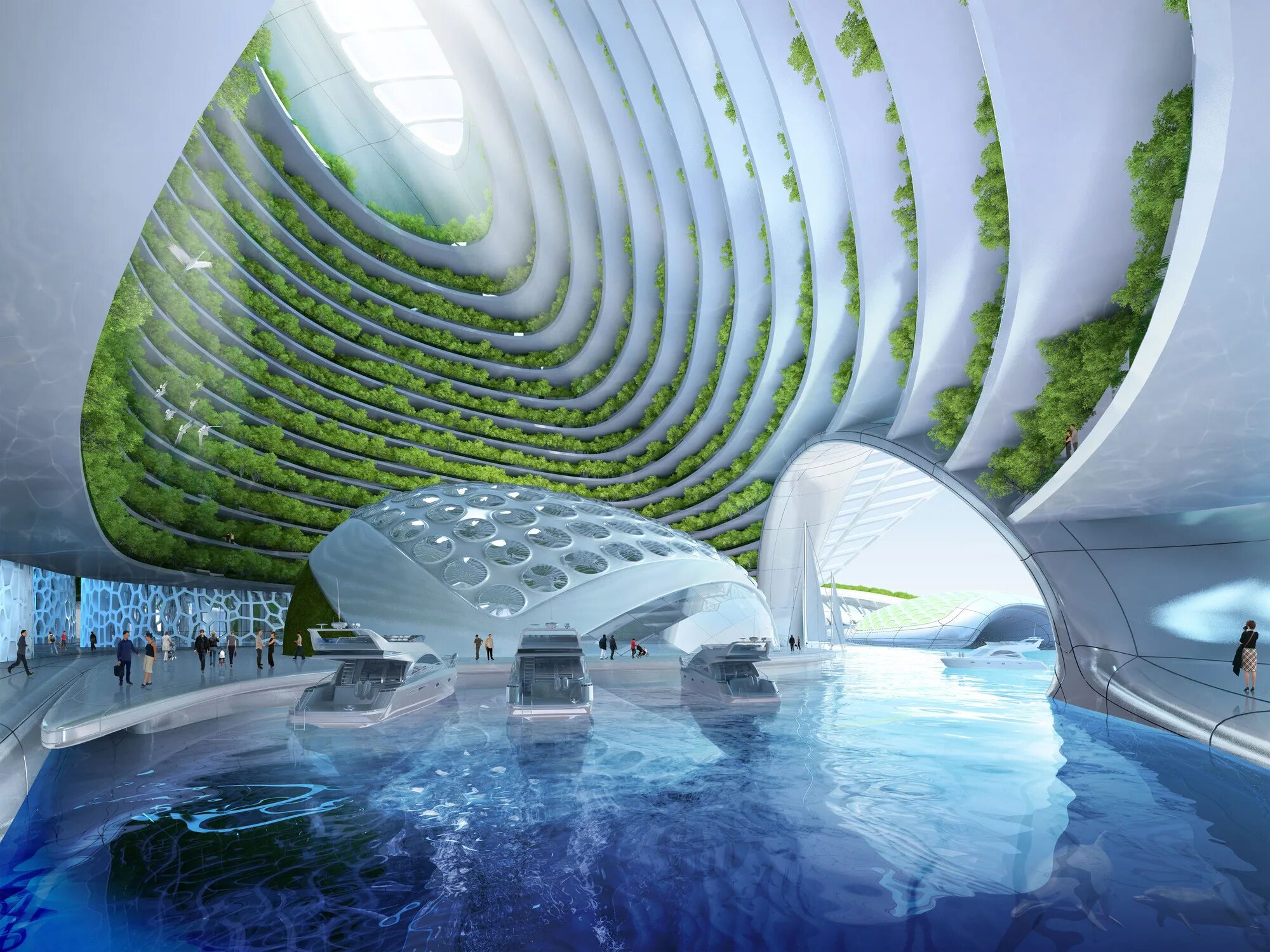 Проекты будущего фото Gallery of Vincent Callebaut Imagines "Oceanscrapers" 3D Printed from Recycled T