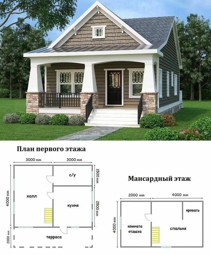 Проекты чертежей небольших домов Миниатюрный садовый домик 6 x 4 Домики, Архитектура домов, Летние домики