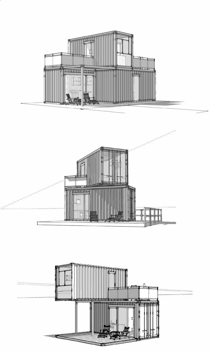 Проекты чертежи домов с морских контейнеров Container House - 02_artdepartment_Minimalhouses_klein Who Else Wants Simple Ste